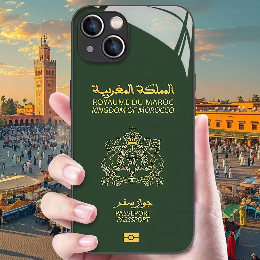 Maroc Coque de Téléphone Passeport