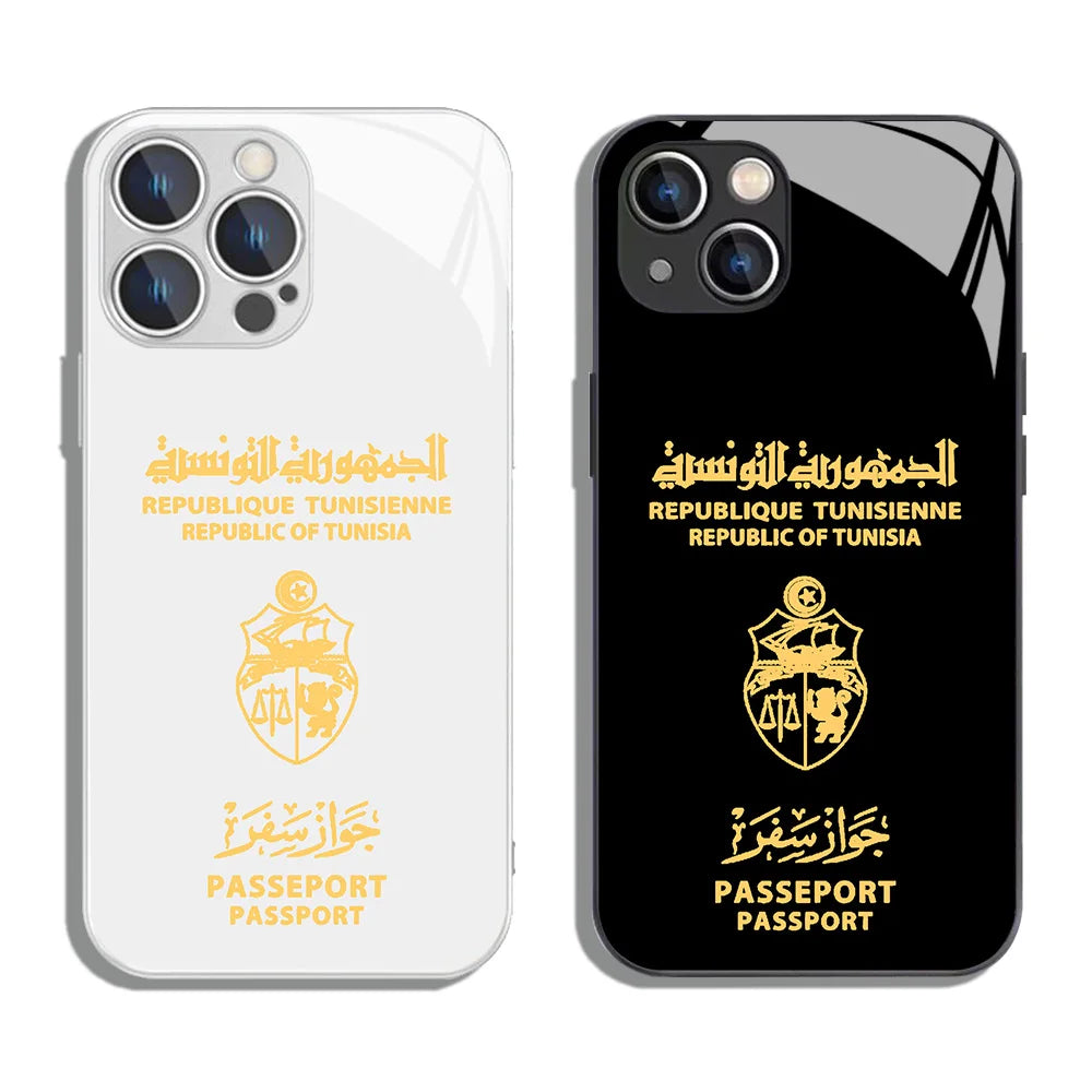 Tunisie Coque de Téléphone Passeport