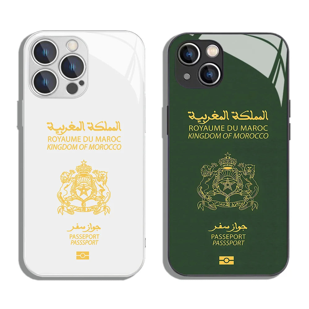 Maroc Coque de Téléphone Passeport