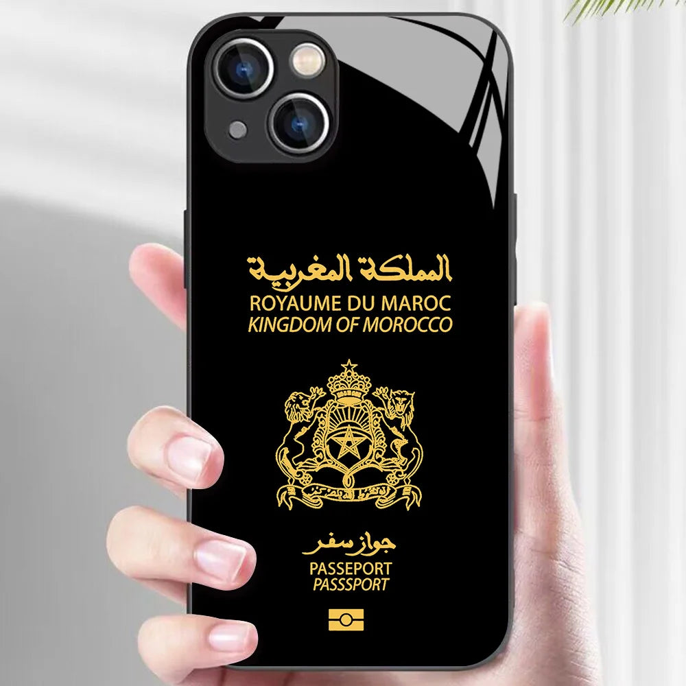 Maroc Coque de Téléphone Passeport