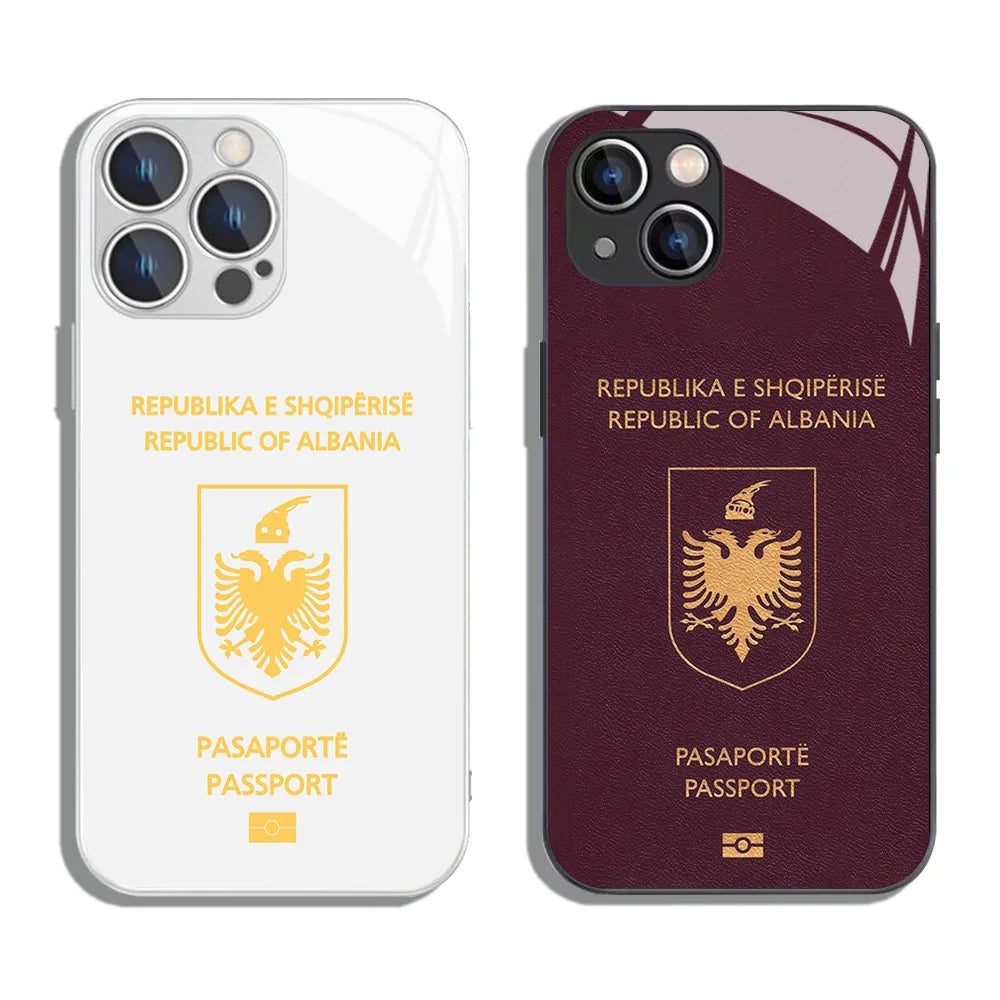 Albanie Coque de Téléphone Passeport