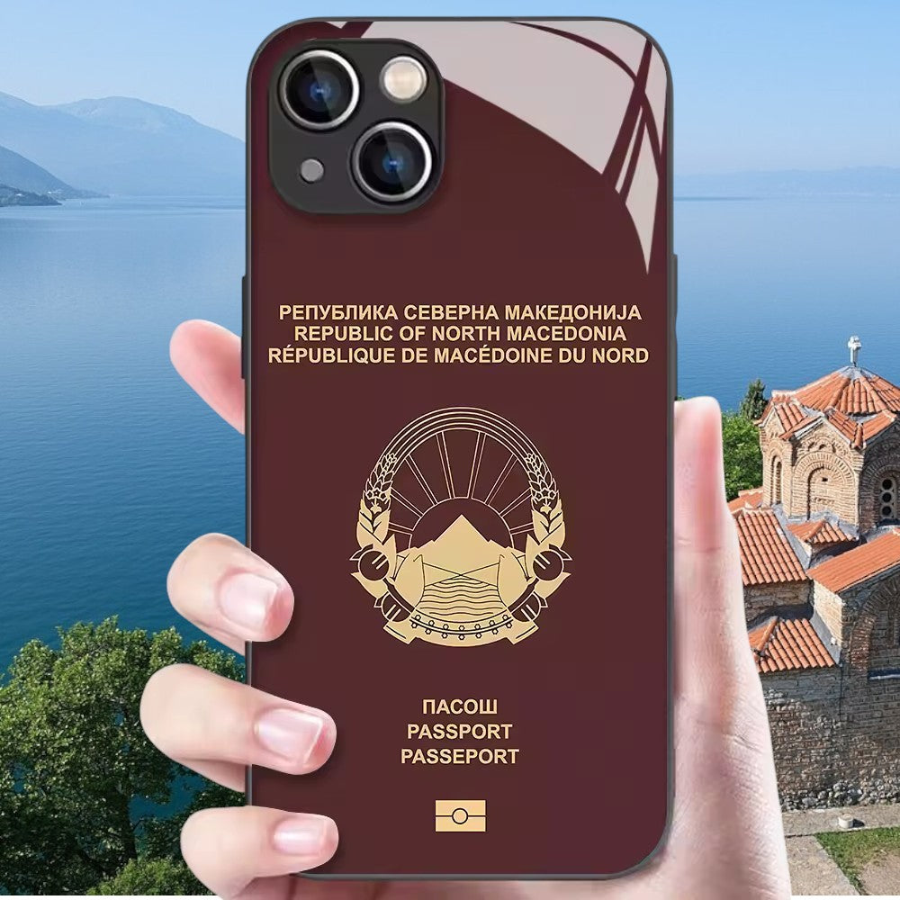 Macédoine Coque de Téléphone Passeport